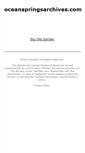 Mobile Screenshot of oceanspringsarchives.com
